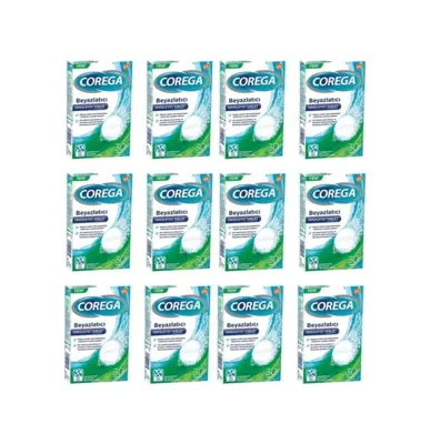 Syncticaret Corega Diş Temizleyici Beyazlatıcı Tablet, 30 Tablet, 12 Adet