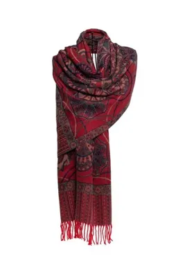 MAWLANA CASHMERE & SILK MODAL KAŞMİR JAKARLI ŞAL (JAMWAR)