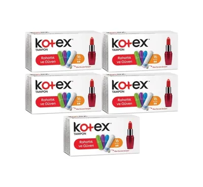Kotex Tampon Mini 80 Li Set (5PK*16)