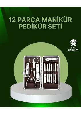 MyBest 12 Parçalık Özel Deri Çantalı Kişisel Bakım Seti