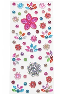 Giraffe PK Sticker Taş Sticker Karışık Renkli Yapışkanlı Saç , Yüz Ve Tırnak Taşı Yılbaşı Süs Dekor Işıltılı Parlak