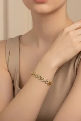XUPING JEWELRY STİL İNCİSİ/XUPING JEWELRY BALIK SIRTI ZİRKON TAŞLI BİLEKLİK