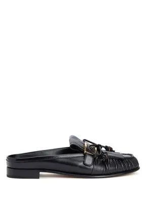 Fendi Siyah Kadın Deri Loafer