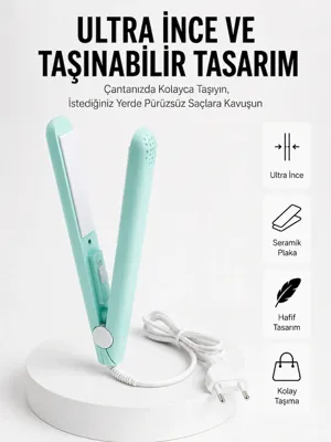 Lisinya Seyahat Tipi Taşınabilir Saç Düzleştirici Saç Şekillendirici Yüksek Isı Ayarlı -