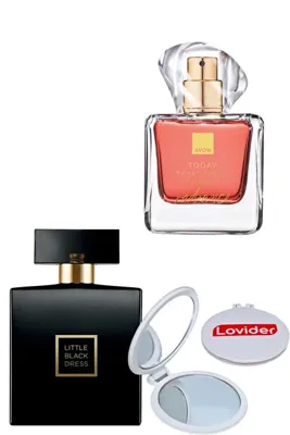 AVON Little Black Dress Kadın Parfüm + TTA Radiance Kadın Parfüm EDP 50ml + Lovider Cep Aynası
