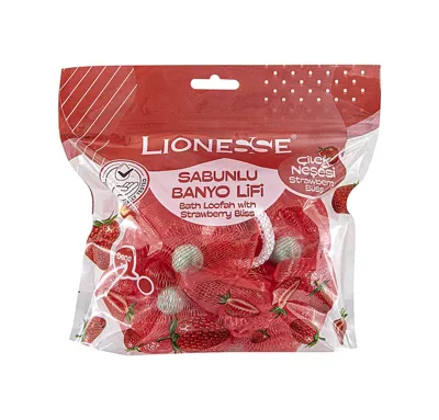 LIONESSE Lionesse Çilek Sabunlu Banyo Lifi 952