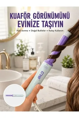 Epilons Gw Taşınabilir Saç Maşası - 360° Döner Kablo, Negatif İyonlu Seramik Teknoloji Yeni Nesil