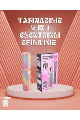 Generic Paslanmaz Çelik Bıçaklı USB Epilatör – Kaş, Üst Dudak ve Çene Tüy Temizleyici