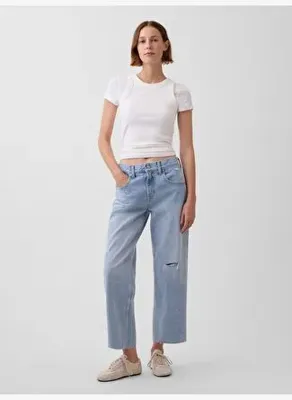 GAP Low Slung Relaxed Crop Jean Pantolon