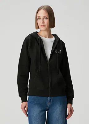 Kenzo Boke Heart Siyah Kapüşonlu Sweatshirt
