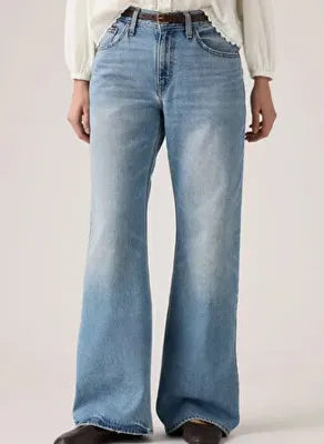Levi's Levis Mavi Kadın %100 Pamuk Denim Pantolon LOOSE BOOT EASY DAYS