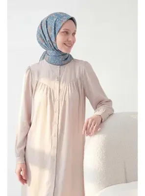 Silk Home Soft Eşarp Soyut Mavi