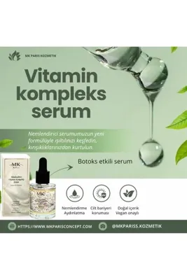 Mk Paris Concept Nemlendirci Vitamin Kompleks Serum 30 ml