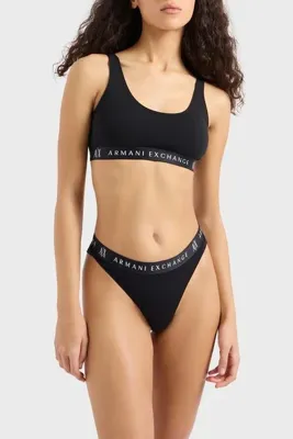 Armani Exchange Streç Pamuklu Logolu Bralet Sütyen SÜTYEN 947029 CC502 00020