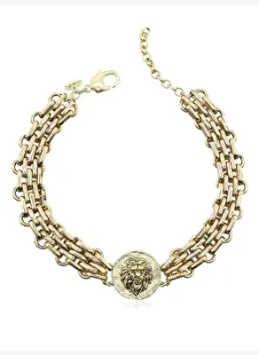 Bayemeyc LEO ALTIN KAPLAMA CHOKER KOLYE