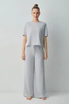 SUWEN Casual Pamuklu Pijama Takımı