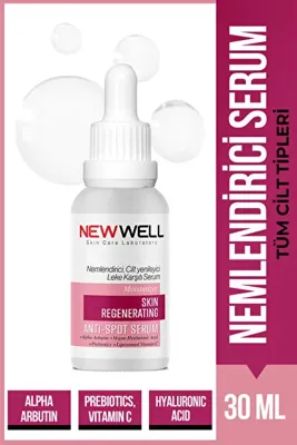 New Well C Vitamini İçeren Nemlendirici ve Yenileyici Serum - Tüm Cilt Tipleri için Leke Karşıtı Günlük Bakım, 30 ml
