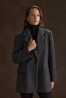 AKER Oversize Fit Kalın Ceket
