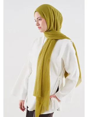 Fresh Scarfs Dubai Premium Şal Yağ Yeşili