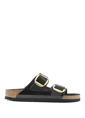 Birkenstock Arizona Siyah Kadın Çift Bantlı Deri Terlik