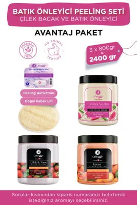 Smoothly Peeling Avantaj Seti 800gr X 3 Adet Batık Için Peeling Uygulama Için Doğal Kabak Lifi.