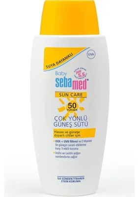 Sebamed Uva - Uvb Filtresi ve E Vitamini Etkili Çok Yönlü Koruyucu Çocuk Güneş Sütü 50 Spf 100 ml