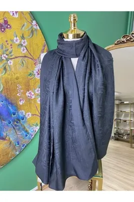 Noura Harem Scarf Elisa Şal Koyu Antrasit