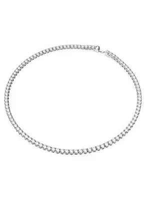 Swarovski 5681801 Swarovski Kolye Matrix Tennis  Neclace, Round cut, Small, White, Rhodium plated