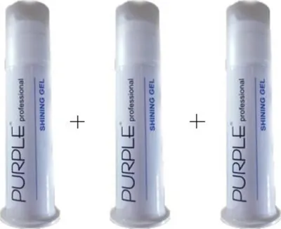 Purple Professional Shining Gel Wax 3 x 100 ML