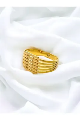Only Vogue 2 Yıl Garanti Belgeli Çelik Altın Renk Kaburga Bilezik