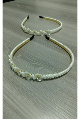 ŞEHRAZAT HANDMADE TASARIM İNCİLİ TAŞLI TAÇ TOKA
