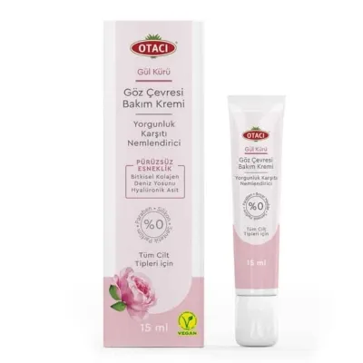 Otacı Gül Kürü 15 ml Göz Çevresi Bakım Kremi Tüm Cilt Tipleri İçin Yorgunluk Karşıtı Özellik