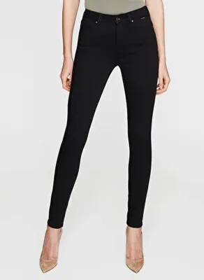 Mavi Siyah Kadın Yüksek Bel Super Skinny Denim Pantolon Alissa Black Gold