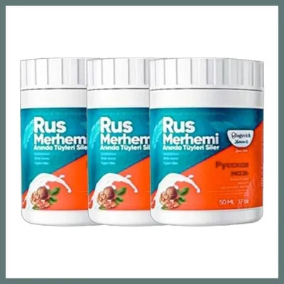 Bezos Süper Glegnd Turquoise Tüylere Krem 3 Adet Ceviz & Ceviz Sütü Russ Merhemi 50 Ml Ventra