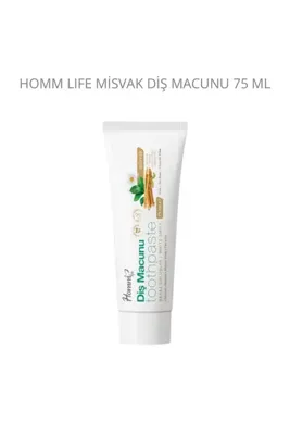 HOMM BİTKİSEL ÜRÜNLER HOMM LIFE MİSVAK DİŞ MACUNU 75 ML