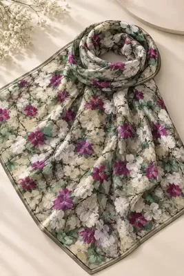 Genel Markalar Glamouria çicekli soft eşarp