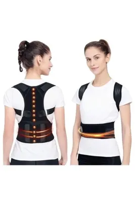 Ankaflex Unisex Siyah Manyetik Dik Duruş Korsesi