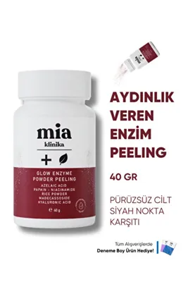 Mia Klinika Arındırıcı ve Aydınlatıcı Enzim Peeling Toz Temizleyici