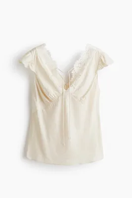 H&M Jakarlı Dokuma Üst