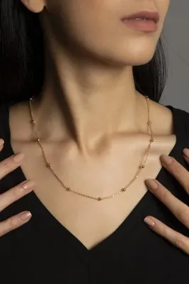 Elika Silver Kadın Top Zincir Model Kolye