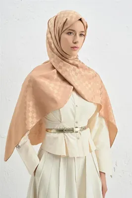 Armine Elegance J.İpek Pamuk Dama Şal - 75 x 195 - 15