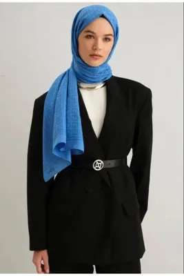 Armine Trend Safir Şal 2 - 241834 Mavi