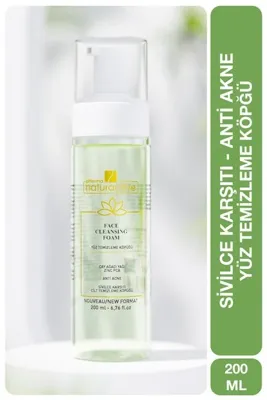 Pharmanaturactive Karşıtı Çay Ağacı Yağı & Zinc PCA Yüz Temizleme Köpüğü, 200Ml
