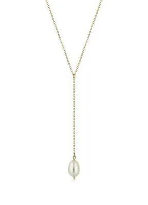 Foen Perla Drop İnci 14 Ayar Altın Kadın Kolye
