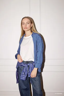 Defacto Relaxed Fit Uzun kollu Gömlek