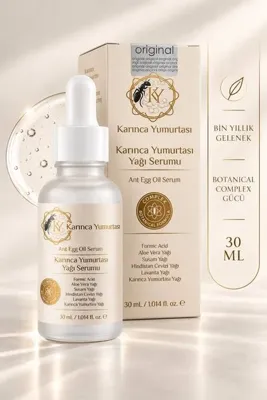 KY Karınca Yumurtası Karınca Yumurtası Yağı Serumu 30 ml – Formik Asit ve Bitkisel Yağ İçerikli Tüy Azaltıcı, Tüy ve Nemlendirici Cilt Bakım Serumu
