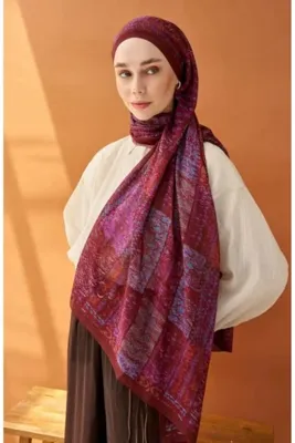 Silk Home Riva Şal Tencel Terra Bordo
