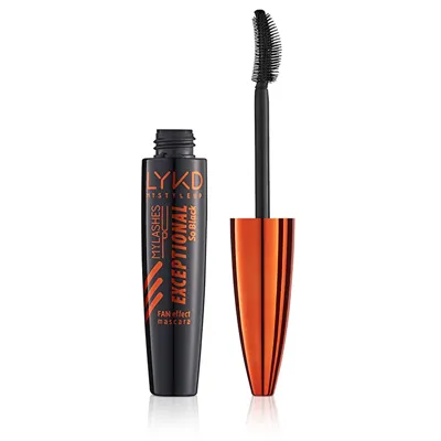 LYKD Exceptional Fan Effect & Curl Maskara - Yelpaze Etkili ve Kıvrım Veren Maskara 100 Black