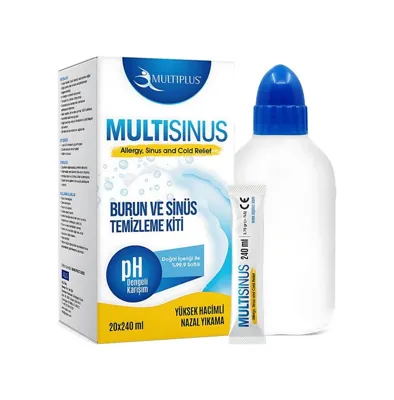 Xmlbayiciniz Multiplus Multisinus Burun Ve Sinüs Temizleme Kiti X 20 Saşe