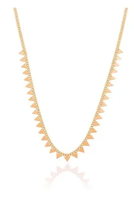 Söğütlü Silver Gümüş Rose Gurmet Zincirli Piramit Kolye Sgtl10494rose